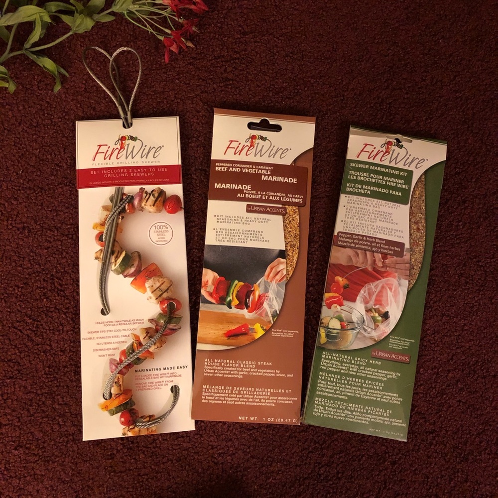 Grilling Skewers and Marinating Kits by FireWire